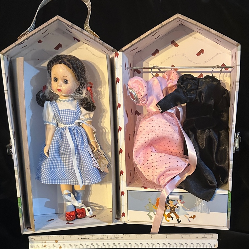Madame Alexander Wizard of Oz Dorothy Doll with three Dresses and Accessories